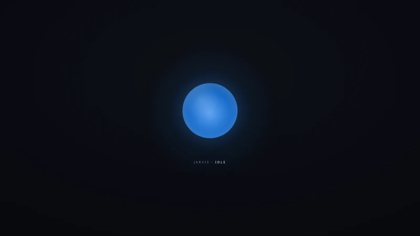 Jarvis voice assistant with its glowing orb