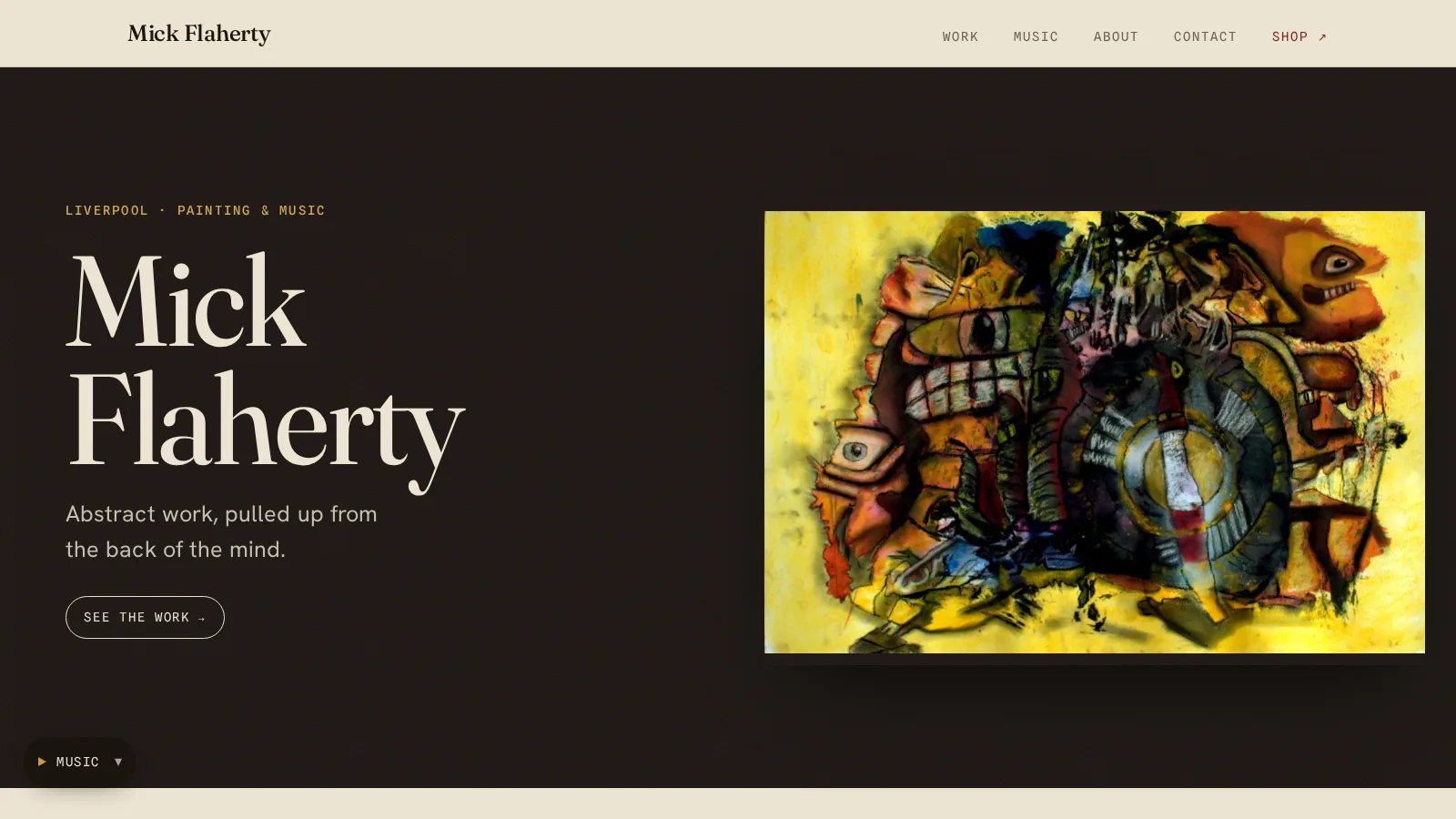 Mick Flaherty painting portfolio